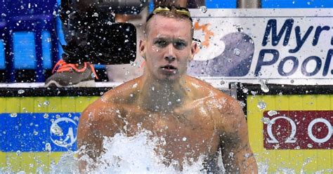 Olympic swim trials on saturday, june 19, 2021, in omaha, neb. USA's Caeleb Dressel wins men's 100m freestyle for golden ...