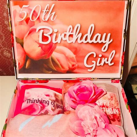 50th birthday gift ideas for mom from daughter. Happy 50th Birthday YouAreBeautifulBox. 50th Birthday Girl ...