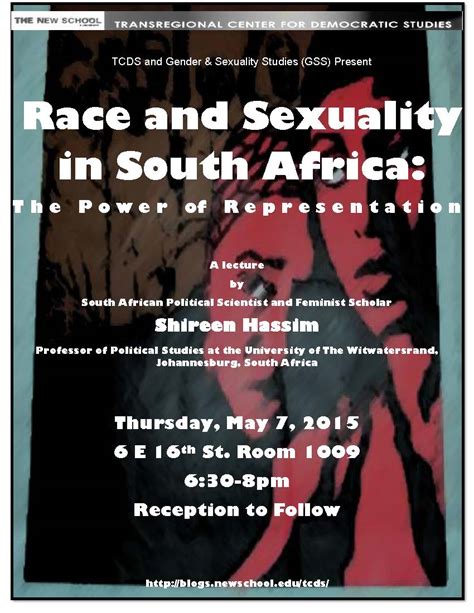 One of the most ridiculous myths about it is that homosexuality did not exist in the continent until white men imported it. Race and Sexuality In South Africa | Transregional Center ...