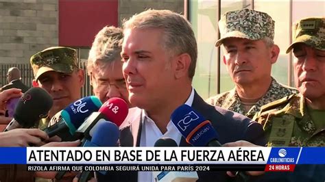 Sábado, 26 de junio de 2021. Duque atribuye atentado en base de la FAC en Yopal al Eln ...