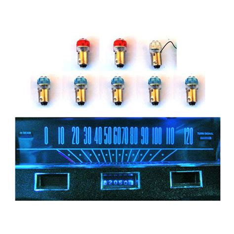 Designed utilizing the latest technology, this product by mopar features premium quality and will perform better than advertised. 1964-65 Mustang Instrument Panel LED Light Bulb Set (Long ...