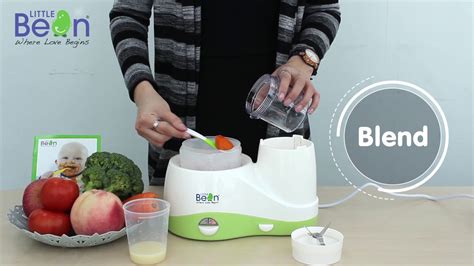 Suitable for different milk bottles and bottle packed food. Little Bean Multifunction Food Processor - YouTube