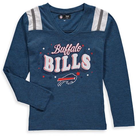 Choose from several designs in buffalo bills tees and shirts from fansedge.com. Girls Youth Buffalo Bills New Era Royal Starring Role Long ...