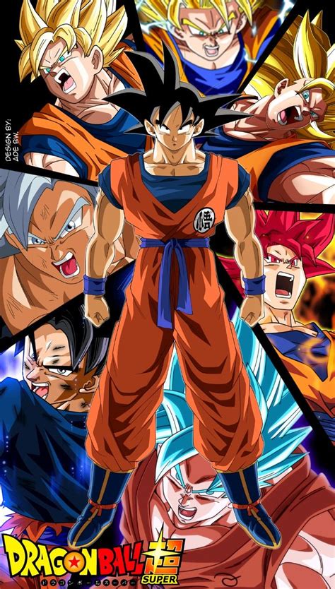Goku é o grande protagonista do dragon ball e tem o merecido destaque no game. Goku Forms, Dragon Ball Super | Personagens de anime ...