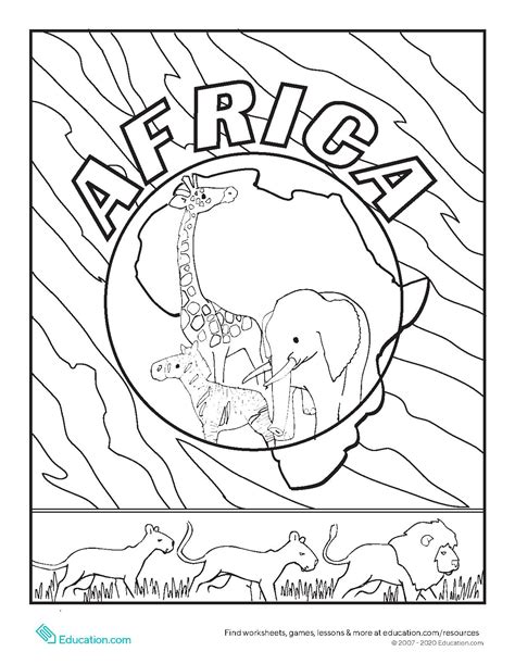 A printable colouring page of african children in traditional costume perfect for kwanzaa or any african theme. africa-coloring-page.pdf | PDF Host