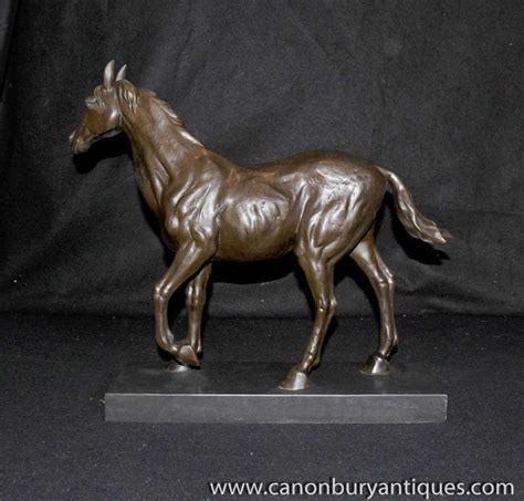 It will undoubtedly add a flair of realism to your home a stunning large and heavy bronze sculpture depicting ferrari horse (car symbol) jumping on two legs mounted on a bronze base. Large French Bronze Horse Statue Equestrian Horses