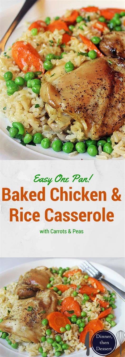 Dutch oven cooks food evenly in a cast iron pot. One pan easy baked Chicken & Brown Rice Casserole served ...