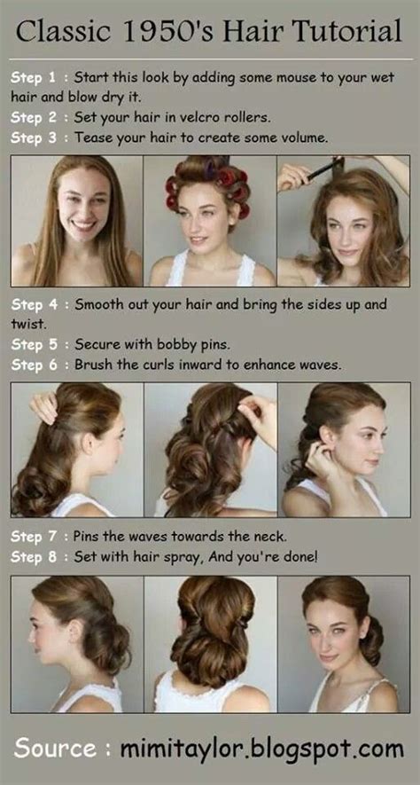 This was one of the most amazing hairstyle ideas. Classic | 1950s hair tutorial, Hair tutorial