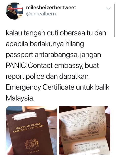 Tapi kalau boleh cerita la. Panduan Mudah Mohon Emergency Certificate