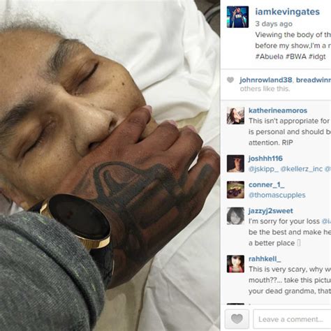 He is not dating anyone currently. Kevin Gates Took One Last Photo of His Dead Grandmother ...