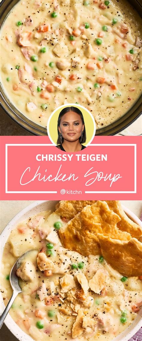 This chicken pot pie soup recipe is easy to make, lightened up a bit, yet still so rich and creamy and delicious! Recipe Review: Chrissy Teigen's Chicken Pot Pie Soup in ...