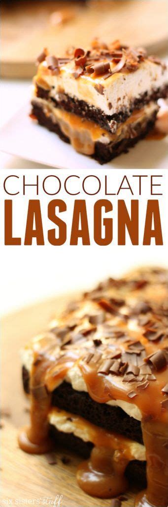 It melts in your mouth. This chocolate lasagna is so easy to make, but it tastes ...