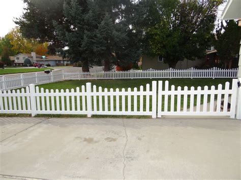 Frontier fence company is experienced with all kinds of vinyl fencing ranging from two rail vinyl fencing to privacy vinyl fencing. White vinyl picket fence installed by Frontier Fence ...