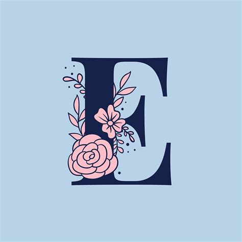 Browse alphabet letter e images and find your perfect picture. Botanical capital letter E vector | free image by rawpixel ...