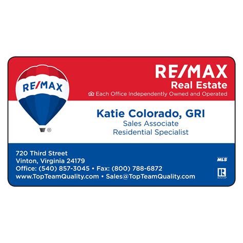 These websites print your magnetic business card and mail them to you. RE/MAX Magnetic Business Card | Magnets USA®