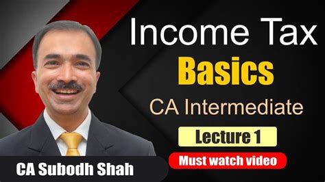 Caa will be implemented in first cabinet meet, amit shah. CA Intermediate: Income Tax Basics Lecture 1 - May 2020 ...