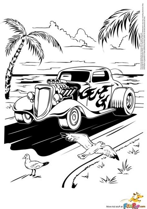 It would additionally make individuals remember your web site. A Hot Rod Car Running Along The Beach Coloring Page ...