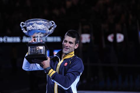 Novak djokovic of serbia reacts in his men's singles. Blog TennisPlanet.be: februari 2013