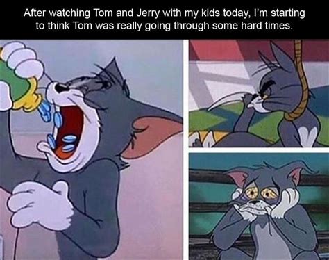 The basic premise for the cartoon consists of tom attempting to capture and eat jerry, who frequently outsmarts, humiliates and physically harms tom. Pin on Hilarious