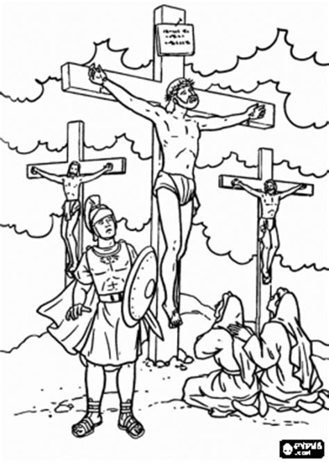 Jesus falls the first time. Jesus Died On Cross Coloring Page - Get Coloring Pages