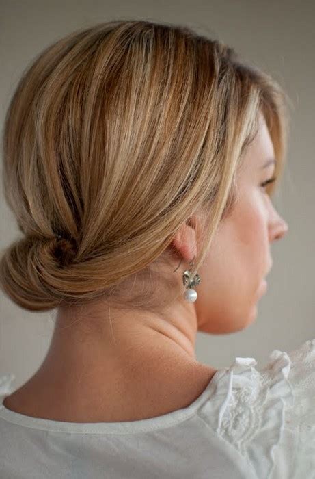 Updos for long blonde hair can be amplified. Smooth Simple Flattering Updo Hairstyle for Long Hair ...