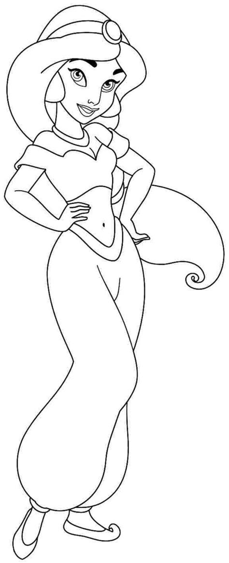 Print princess coloring pages for free and color our princess coloring ️🌈! Prince Jasmine Coloring Pages Collection