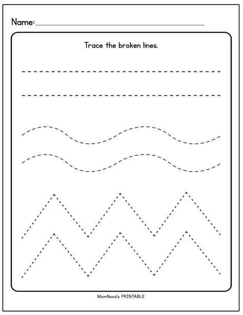 This free and printable worksheet by momjunction will help your toddlers practice tracing numbers at home. Printable: Tracing Lines Worksheets - https://tribobot.com ...