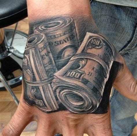 From women almost completely covered in ink to simple tramp stamps there are more girls than ever that choose to express their personality through permanent art on their skin. Dollar Tattoo Sleeve Money tattoos for men - dollar tattoo ideas for ... | Hand tattoos for guys ...