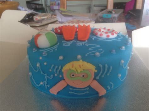 Write name on cakes online for birthday celebration. Pool Party Cake for my little boys birthday! Inspired by ...
