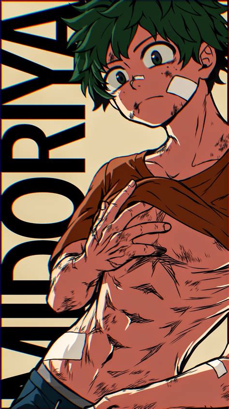 Pinup art featuring my hero academia's deku :d check my other social media pages: Shirtless Deku Wallpapers - Wallpaper Cave