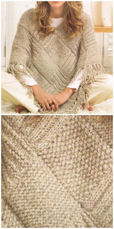 This one was made with manos del uruguay gloria. Knitted Poncho Patterns With Video Tutorial For Beginners ...