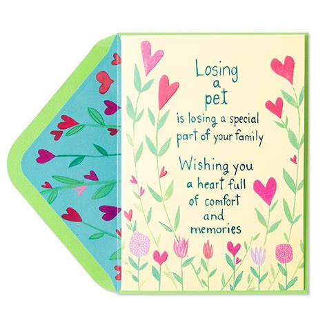 Shop for sympathy cards for memorials or funeral announcements. Losing a Pet is Losing Family Pet Sympathy card #papyrus | Losing a pet, Pet sympathy cards ...
