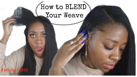 A piece of sewn in means that only some of your natural hair is woven into braids. How to: Blend Weave | Natural hair | - YouTube