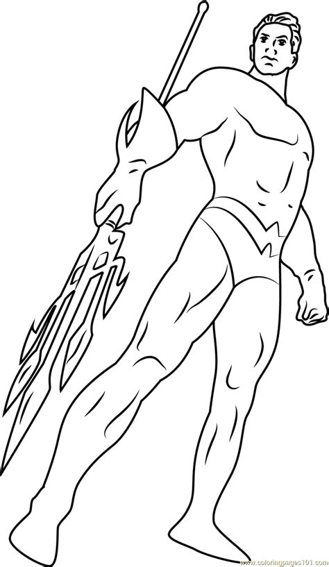 Free printable aquaman coloring pages. Aquaman issue the new Coloring Page for Kids - Free ...