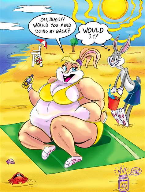 Lola bunny babs bunny inflation serena cherubi, cartoon sit hot air balloon easter rabbit,. Lola Beach Commission by RoyalJellySandwich on DeviantArt