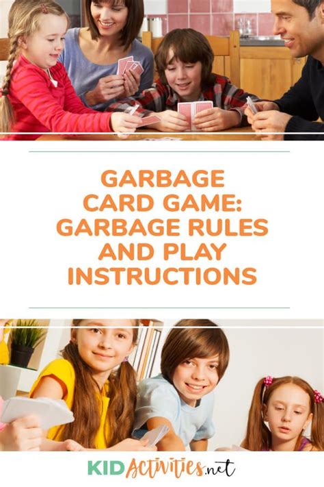 Trash is a fun card game for kids and adults alike. How to Play Garbage (Card Game | Card games, Card games for kids, Games for kids