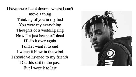 On the track, juice touches on his heartbreak and substance abuse, noting the problems that occur… lyrics from snippets. Best 19 Juice Wrld lyrics - NSF - Music Magazine