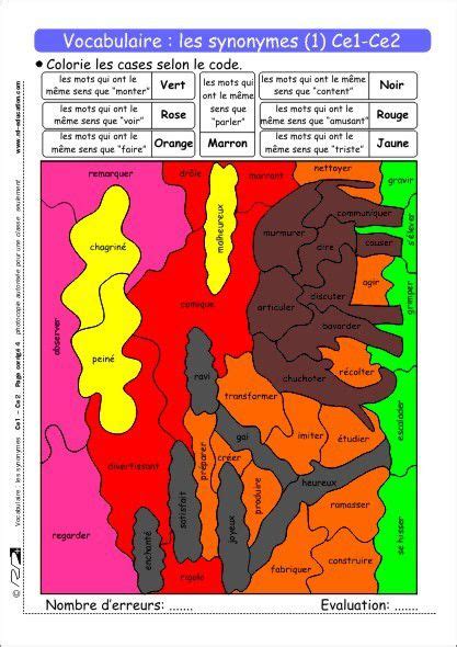 Vocabulaire : les synonymes Ce1 Ce2 - Le blog de Delphine