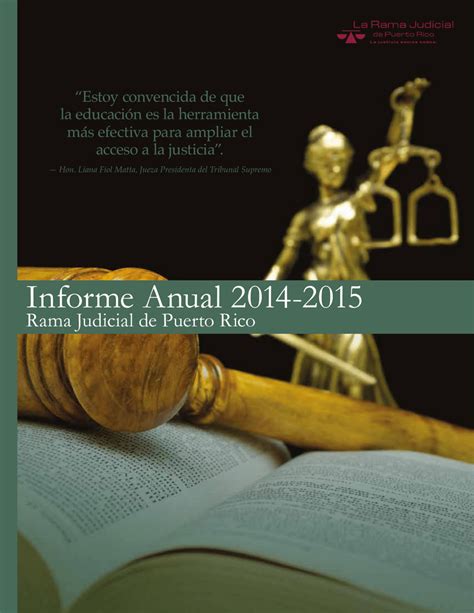 Rama judicial de puerto rico. Informe Anual 2014-2015 - Portal de la Rama Judicial