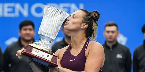 Aryna sabalenka is a belarusian tennis player. Aryna Sabalenka wins WTA Shenzhen title | Tennismash