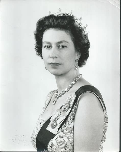 She is known to favor simplicity in court alternative titles: GB Royalty - QE 1966 Studio photograph of H.M. Queen ...