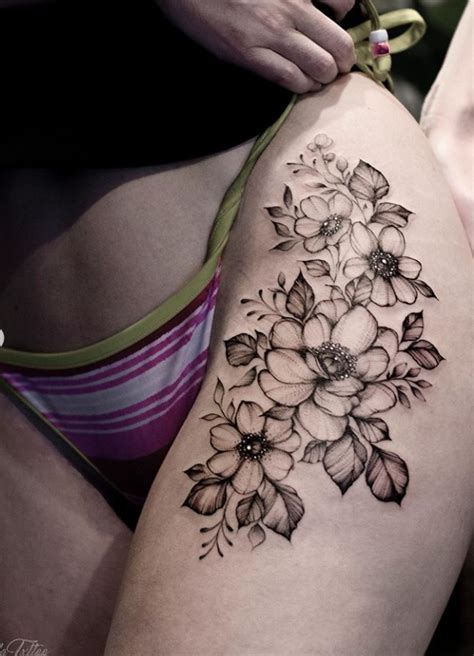Check spelling or type a new query. 40 Elegant Unique Flower Thigh Tattoos Design For Women ...