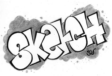 A script and graffiti font designed by soup, this would be a nice addition to your collection of graffiti fonts. Graffiti Sketch by RadicalFlaw on DeviantArt