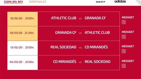 Founded in 1903, the copa del rey is the most prestigious club cup competition in spain. Calendario de los partidos de semifinales de la Copa del ...