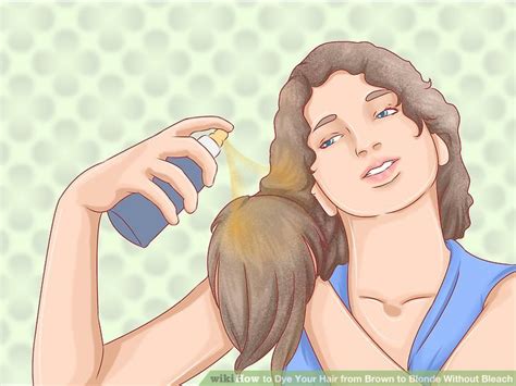 Bleach or enlightener is decolorizing the hair by breaking up the natural melanin in the hair, she explained to. 3 Ways to Dye Your Hair from Brown to Blonde Without Bleach