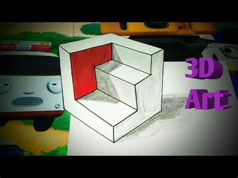 Cara membuat gambar tangga 3 dimensi. Tutorial Cara Menggambar Tangga 3D / Cara Mudah Menggambar ...