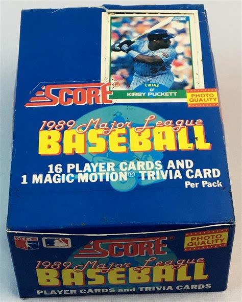 A base runner scores after they've put the ball into play and arrived back to home base after touching first, second, and third base in succession. Lot - 1989 Score Baseball Wax Box 36 Count (Smoltz, R ...