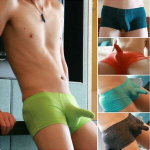 #male@bulges #gay@bulges #bulge_rubbing@bulges #frottage@bulges #precum@bulges #briefs@bulges. 2019 Men Long Bulge Pouch Boxer Briefs Underwear Elephant ...