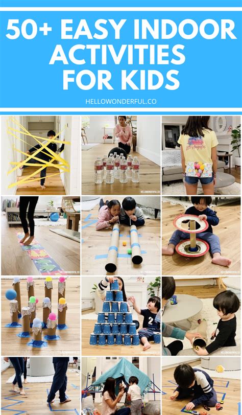 50+ Cheap FUN Indoor Activities for Kids in 2020 | Indoor ...