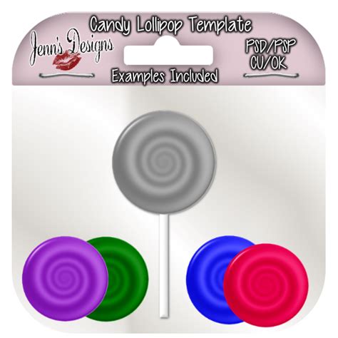 Jenn's Designs: CU/OK Candy Lollipop Freebie | Lollipop, Freebie, Candy